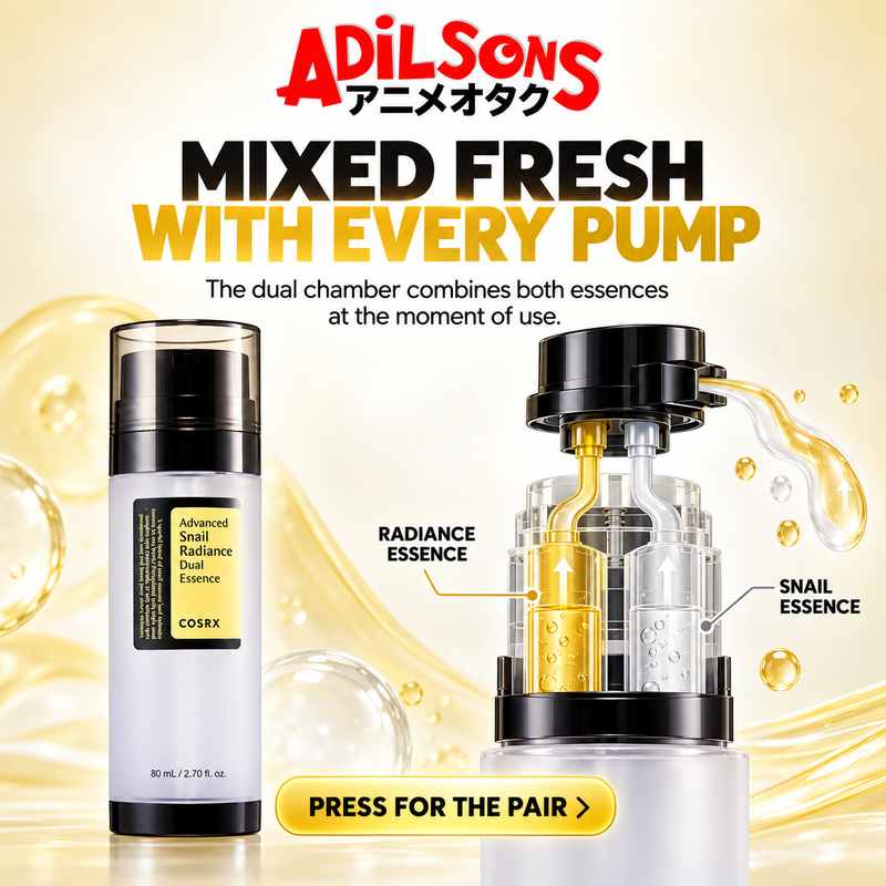Adilsons creative for COSRX Advanced Snail Radiance Dual Essence 80ml — MIXED FRESH WITH EVERY PUMP