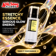 Adilsons creative for COSRX Advanced Snail Radiance Dual Essence 80ml — STRETCHY ESSENCE. SERIOUS GLOW ENERGY.