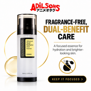 Adilsons creative for COSRX Advanced Snail Radiance Dual Essence 80ml — FRAGRANCE-FREE, DUAL-BENEFIT CARE