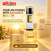 Adilsons creative for COSRX Advanced Snail Radiance Dual Essence 80ml — YOUR AM ESSENCE, WITH RADIANCE BUILT IN