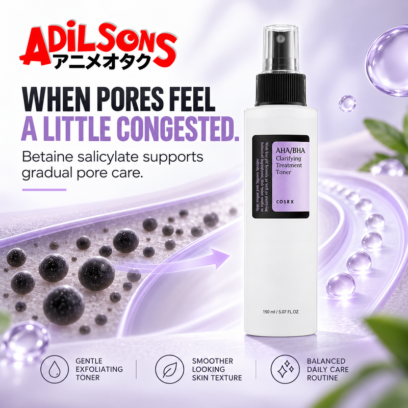 A careful toner choice when pores feel a little congested
