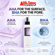 AHA surface care and BHA pore-care formula story