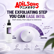 An exfoliating toner step that can be introduced gradually