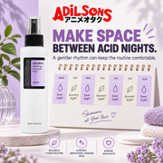 A paced routine with space between acid-toner nights