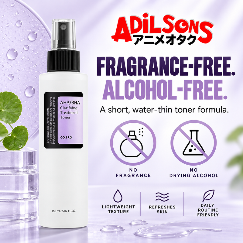 Fragrance-free and alcohol-free water-thin toner formula