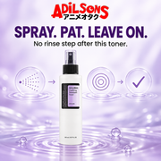 Spray, pat and leave on with no rinse step