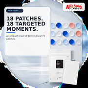 COSRX Clear Fit Master Patch 18EA ad — Exact 18-patch count