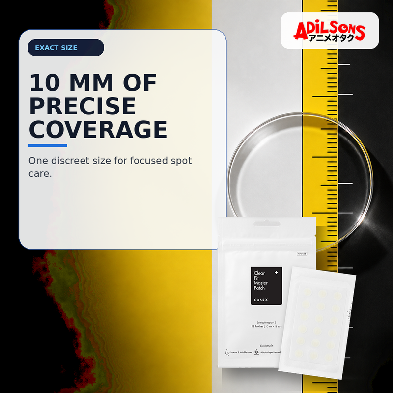 COSRX Clear Fit Master Patch 18EA ad — Exact 10mm size