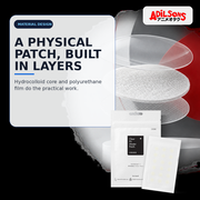 COSRX Clear Fit Master Patch 18EA ad — Physical layered patch construction