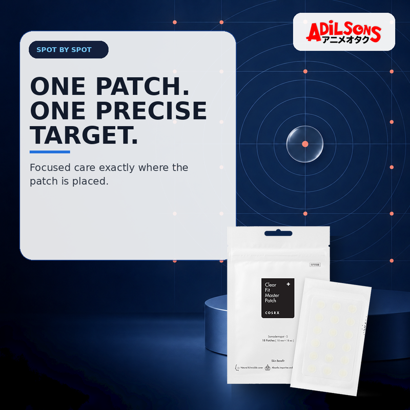 COSRX Clear Fit Master Patch 18EA ad — One-patch precision