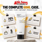 COSRX Full Fit Propolis Honey Overnight Mask ad: THE COMPLETE 60ML CASE.