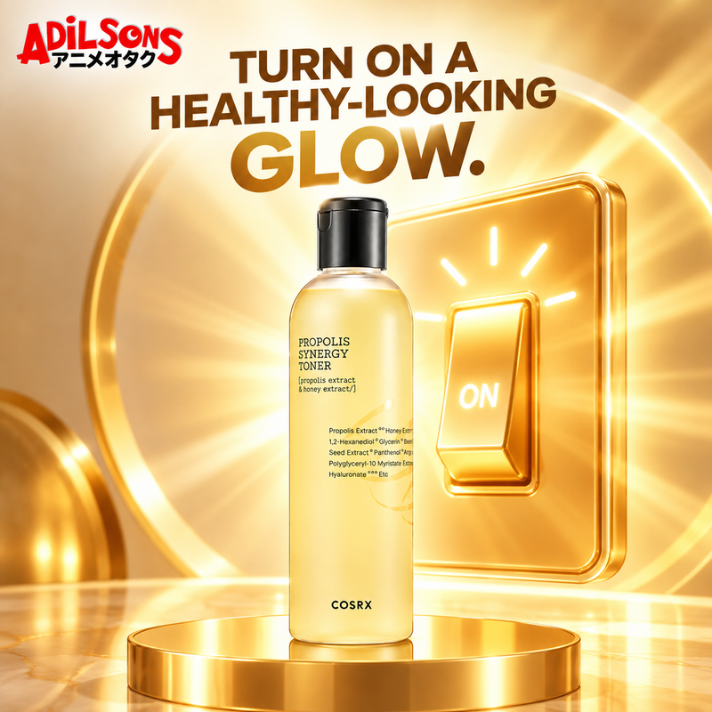 Adilsons creative for COSRX Full Fit Propolis Synergy Toner 150ml — TURN ON A HEALTHY-LOOKING GLOW.