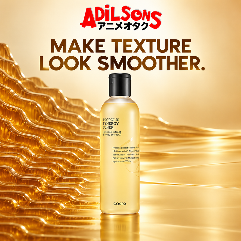 Adilsons creative for COSRX Full Fit Propolis Synergy Toner 150ml — MAKE TEXTURE LOOK SMOOTHER.