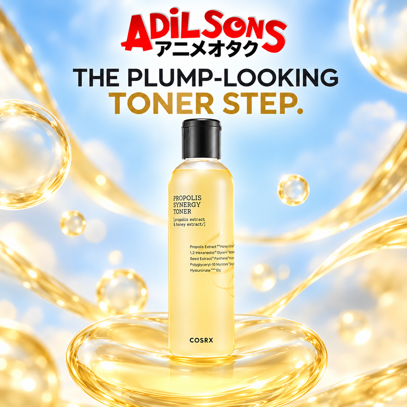 Adilsons creative for COSRX Full Fit Propolis Synergy Toner 150ml — THE PLUMP-LOOKING TONER STEP.