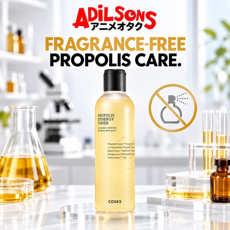 Adilsons creative for COSRX Full Fit Propolis Synergy Toner 150ml — FRAGRANCE-FREE PROPOLIS CARE.