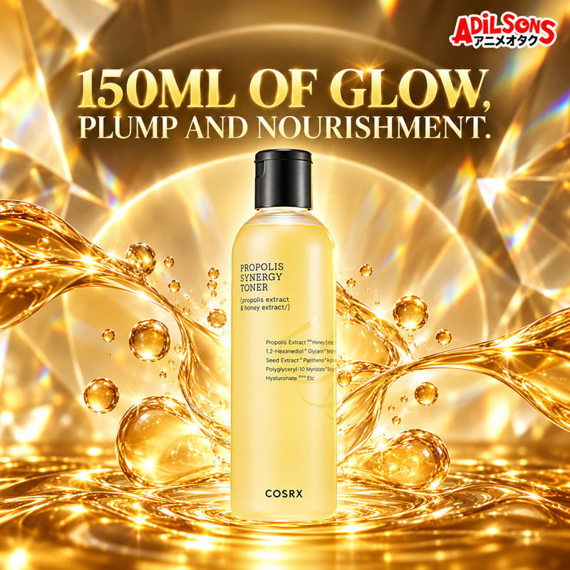 Adilsons creative for COSRX Full Fit Propolis Synergy Toner 150ml — 150ML OF GLOW, PLUMP AND NOURISHMENT.