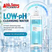 Adilsons creative for COSRX Low pH Niacinamide Micellar Cleansing Water 400ml — LOW-pH CLEANSING WATER