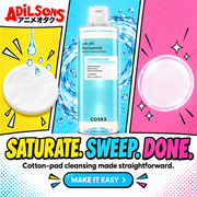 Adilsons creative for COSRX Low pH Niacinamide Micellar Cleansing Water 400ml — SATURATE. SWEEP. DONE.