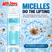 Adilsons creative for COSRX Low pH Niacinamide Micellar Cleansing Water 400ml — MICELLES DO THE LIFTING