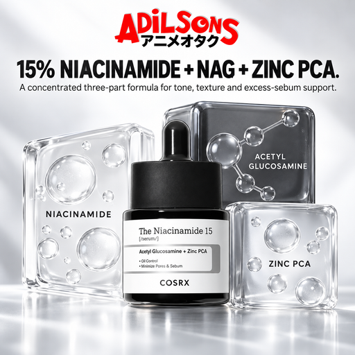 COSRX Niacinamide 15 formula with N-acetylglucosamine and Zinc PCA