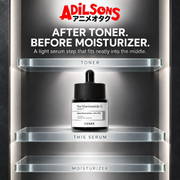 Light serum placed after toner and before moisturizer