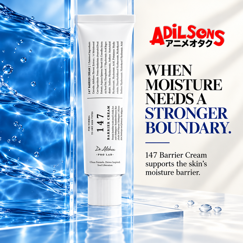 Dr.Althea 147 Barrier Cream 50ml ad: WHEN MOISTURE NEEDS A STRONGER BOUNDARY.