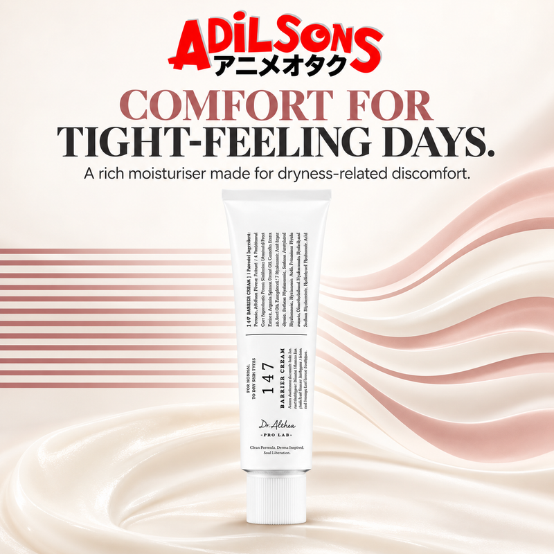 Dr.Althea 147 Barrier Cream 50ml ad: COMFORT FOR TIGHT-FEELING DAYS.