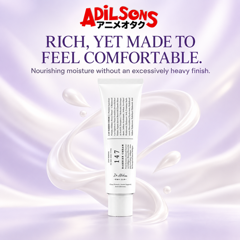 Dr.Althea 147 Barrier Cream 50ml ad: RICH, YET MADE TO FEEL COMFORTABLE.