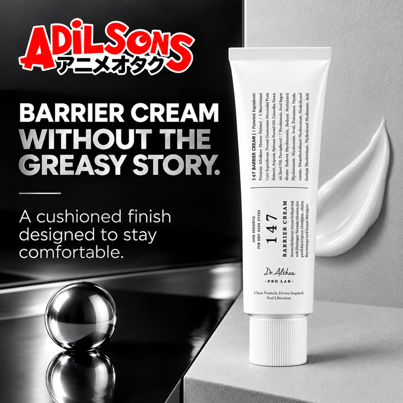 Dr.Althea 147 Barrier Cream 50ml ad: BARRIER CREAM WITHOUT THE GREASY STORY.