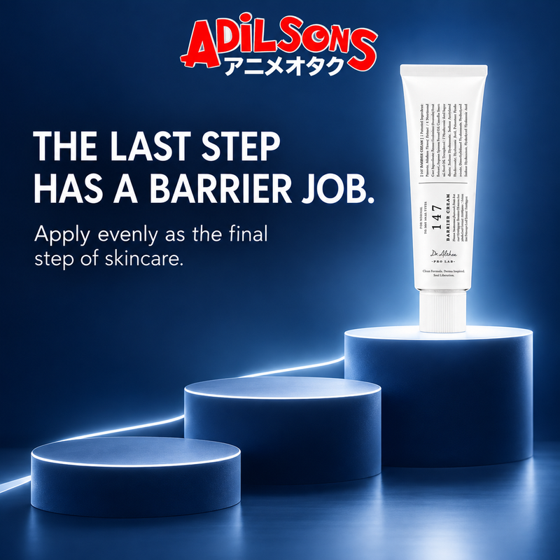 Dr.Althea 147 Barrier Cream 50ml ad: THE LAST STEP HAS A BARRIER JOB.