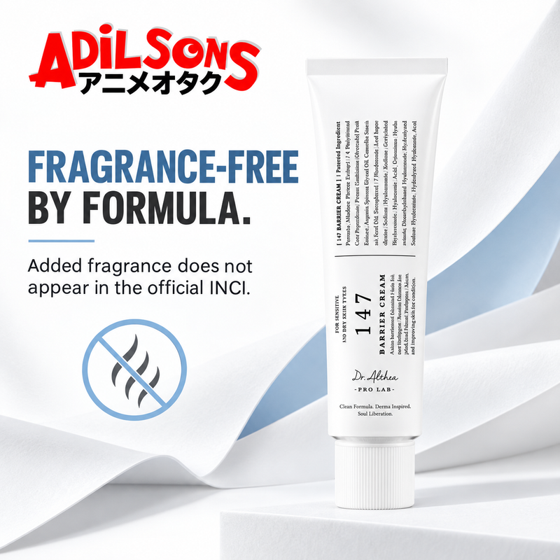 Dr.Althea 147 Barrier Cream 50ml ad: FRAGRANCE-FREE BY FORMULA.