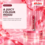 Adilsons Beauty creative for ETUDE Dear Darling Water Gel Tint #08 Water Melon Red 5g — Playful fruity mood.