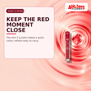 Adilsons Beauty creative for ETUDE Dear Darling Water Gel Tint #08 Water Melon Red 5g — Portable colour refresh.