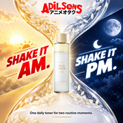 Adilsons Beauty I'm From Rice Toner 150ml ad: SHAKE IT AM. SHAKE IT PM. / One daily toner for two routine moments.