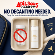 Carry the toner in its own clearly labelled 30 ml bottle