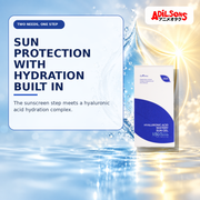 Adilsons Beauty creative for IsNtree Hyaluronic Acid Watery Sun Gel twin pack — Hydration plus sun protection.