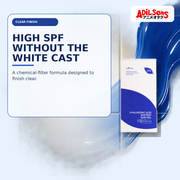 Adilsons Beauty creative for IsNtree Hyaluronic Acid Watery Sun Gel twin pack — No-white-cast finish.