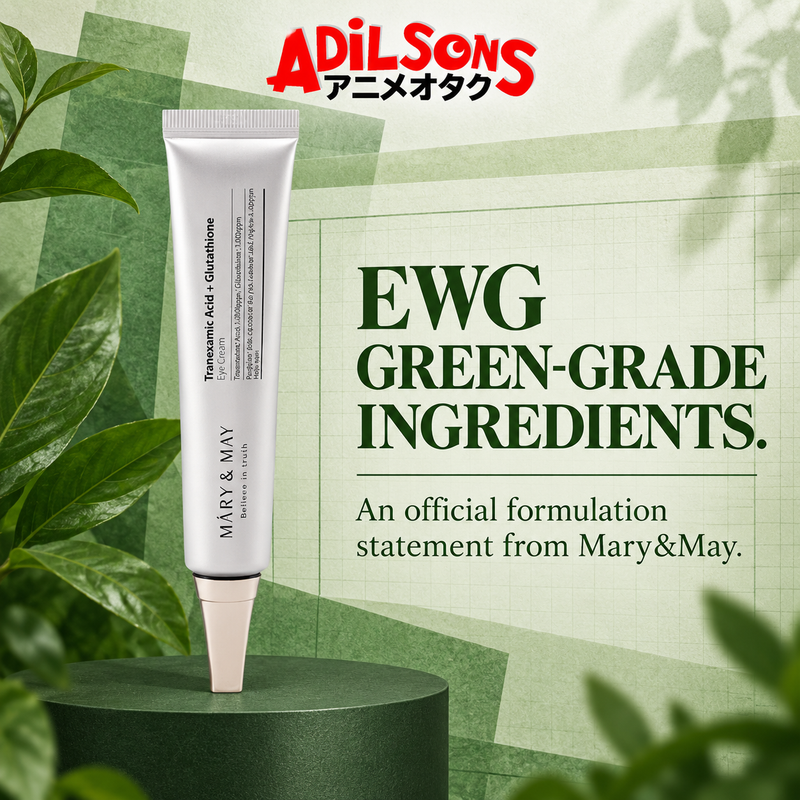 MARY&MAY Tranexamic Acid + Glutathione Eye Cream creative: EWG GREEN-GRADE INGREDIENTS.
