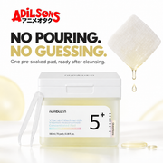 NUMBUZIN No.5 Vitamin-Niacinamide Concentrated Pad in a pre-soaked convenience still life
