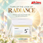 NUMBUZIN No.5 Vitamin-Niacinamide Concentrated Pad in a radiance prism still life