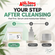 NUMBUZIN No.5 Vitamin-Niacinamide Concentrated Pad in a after-cleansing routine map