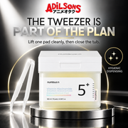 NUMBUZIN No.5 Vitamin-Niacinamide Concentrated Pad in a tweezer precision still life