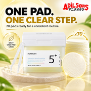 NUMBUZIN No.5 Vitamin-Niacinamide Concentrated Pad in a one-pad routine token system