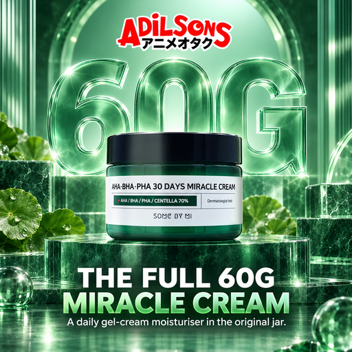 Adilsons Beauty SOME BY MI AHA BHA PHA 30 Days Miracle Cream 60g ad: THE FULL 60G MIRACLE CREAM / A daily gel-cream moisturiser in the original jar.