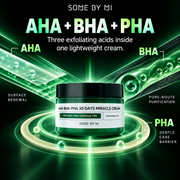 Adilsons Beauty SOME BY MI AHA BHA PHA 30 Days Miracle Cream 60g ad: AHA + BHA + PHA / Three exfoliating acids inside one lightweight cream.