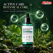 Adilsons Beauty creative for SOME BY MI AHA BHA PHA 30 Days Miracle Serum: Purchase for active-plus-botanical formula composition