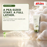 Adilsons Beauty creative for The Face Shop Herb Day 365 Mungbean Foaming Cleanser 170ml — Small amount lathers far.