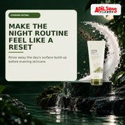 Adilsons Beauty creative for The Face Shop Herb Day 365 Mungbean Foaming Cleanser 170ml — Evening reset.