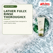 Adilsons Beauty creative for The Face Shop Herb Day 365 Mungbean Foaming Cleanser 170ml — Thorough rinse-off.