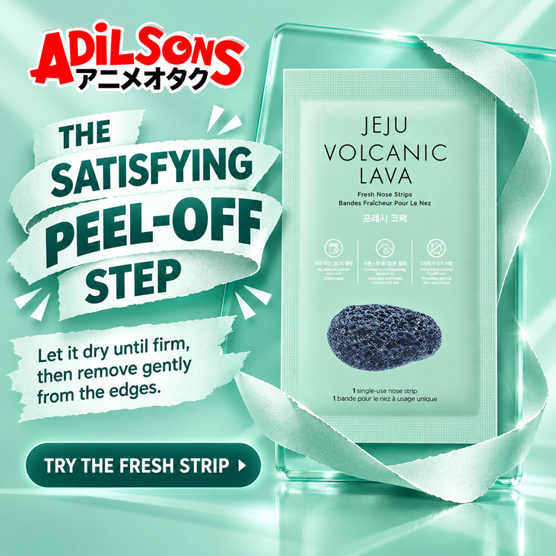 Adilsons creative for The Face Shop Jeju Volcanic Lava Fresh Nose Strips 7ea — THE SATISFYING PEEL-OFF STEP
